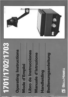 Bell and Howell 1703 manual. Camera Instructions.